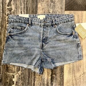 Low waist size 6 denim shorts
